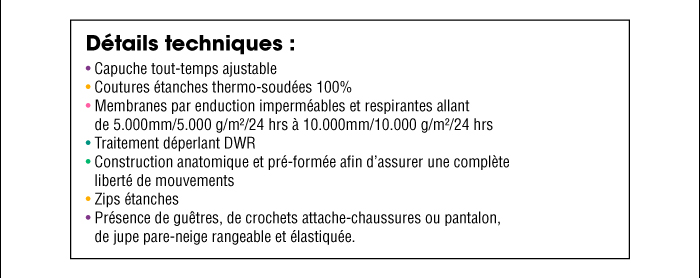 D&eacute;tails techniques