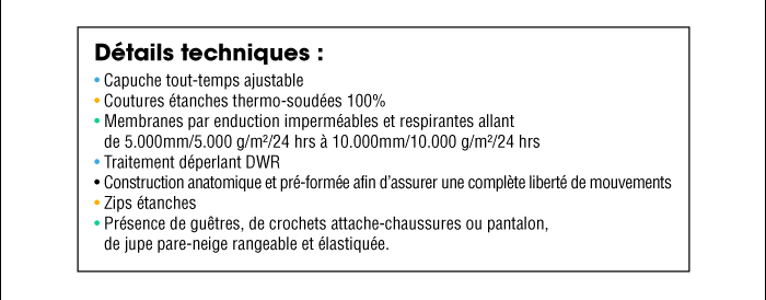 D&eacute;tails techniques