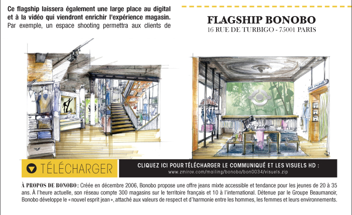 SA PREMIERE BOUTIQUE À PARIS