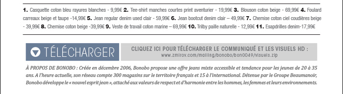 Téléchargez les Looks en HD