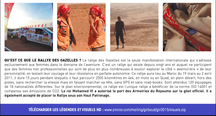 partenaire du rallye Aicha des Gazelles