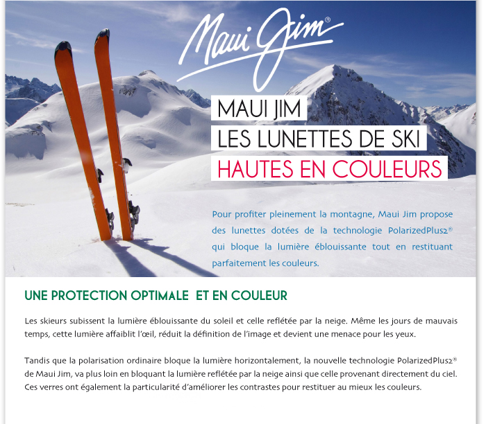 Maui Jim lunettes de ski