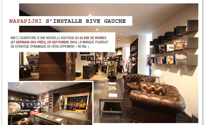 NAPAPIJRI s'installe Rive Gauche