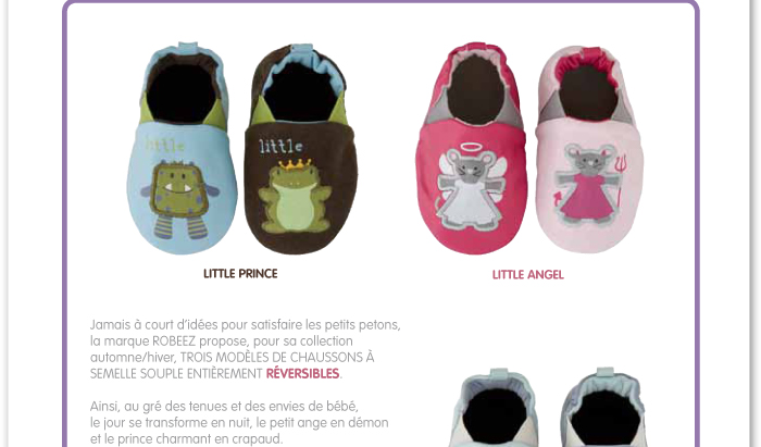 Chaussons Réversibles
