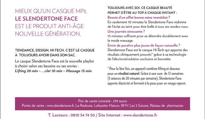 Slendertone - Le Casque Beauté
