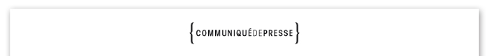 communiqué de presse
