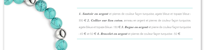 Collection Turquoise